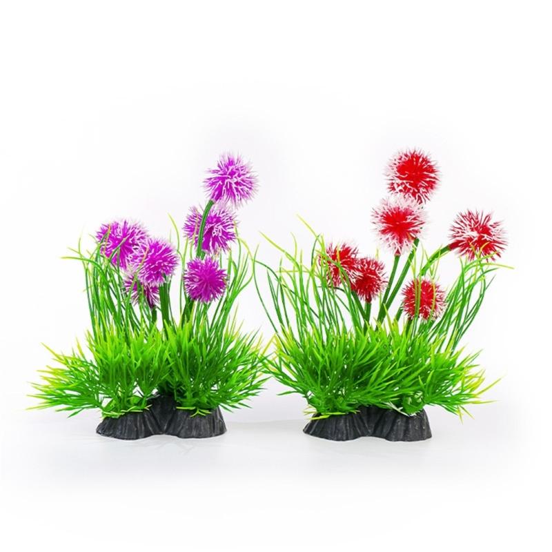 3PCSAquarium Decoration Fish Tanks Landscaping Simulation Artificial Plant Plastic Underwater Realistic Plant Aquarium