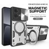 For Motorola Edge 40 Neo Case Slide Camera Lron Ring Protection Stands Kickstand Phone Case For Moto Edge 40 Neo 5G Back Cover