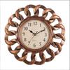 Clock with Openwork Frame Vintage Analog Wall Decorative Decor for Living Room, Hallway,