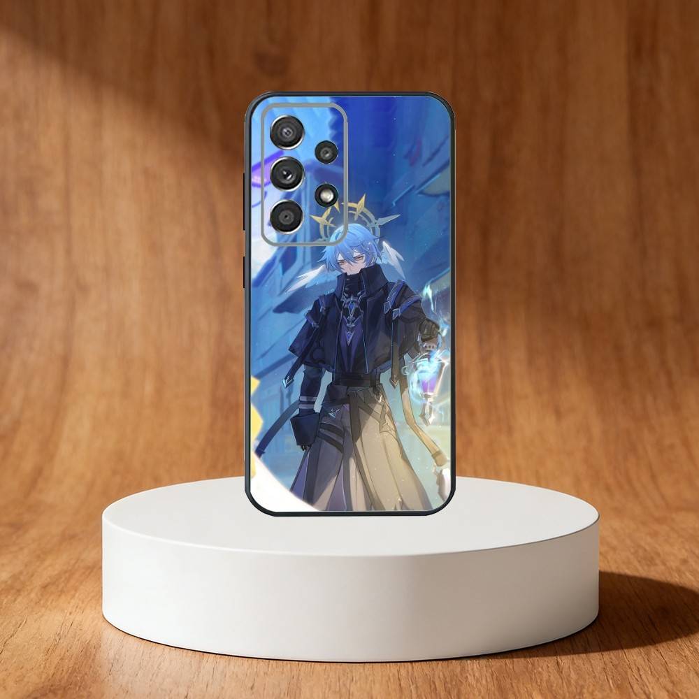 Genshin Impact Flins Phone Case For Samsung S25,S24,S21,S22,S23,S30,Ultra,S20,Plus,Fe,Note,10,9,5G Black Cover