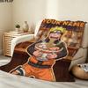 Custom Name,Naruto Printed Flannel Blanket, Soft Throw for Bedroom Sofa, Washable, Christmas Present, Great Gift.
