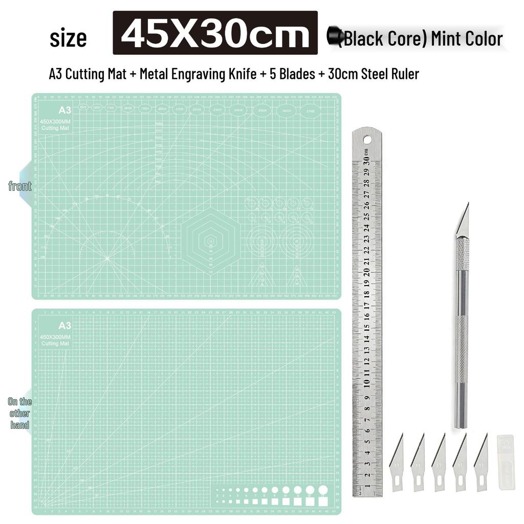 A3 3mm Extra Thick Cutting Mat: Handmade, Durable Pad for Paper Cutting & Writing