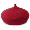 Cotton Beret Hat for and Babies Summer Colorful Simple Knit Unisex Size [JIRROUZ] Adults, Kids, (20 Colors) (3 Sizes) Men's Women's Burgundy/Adult