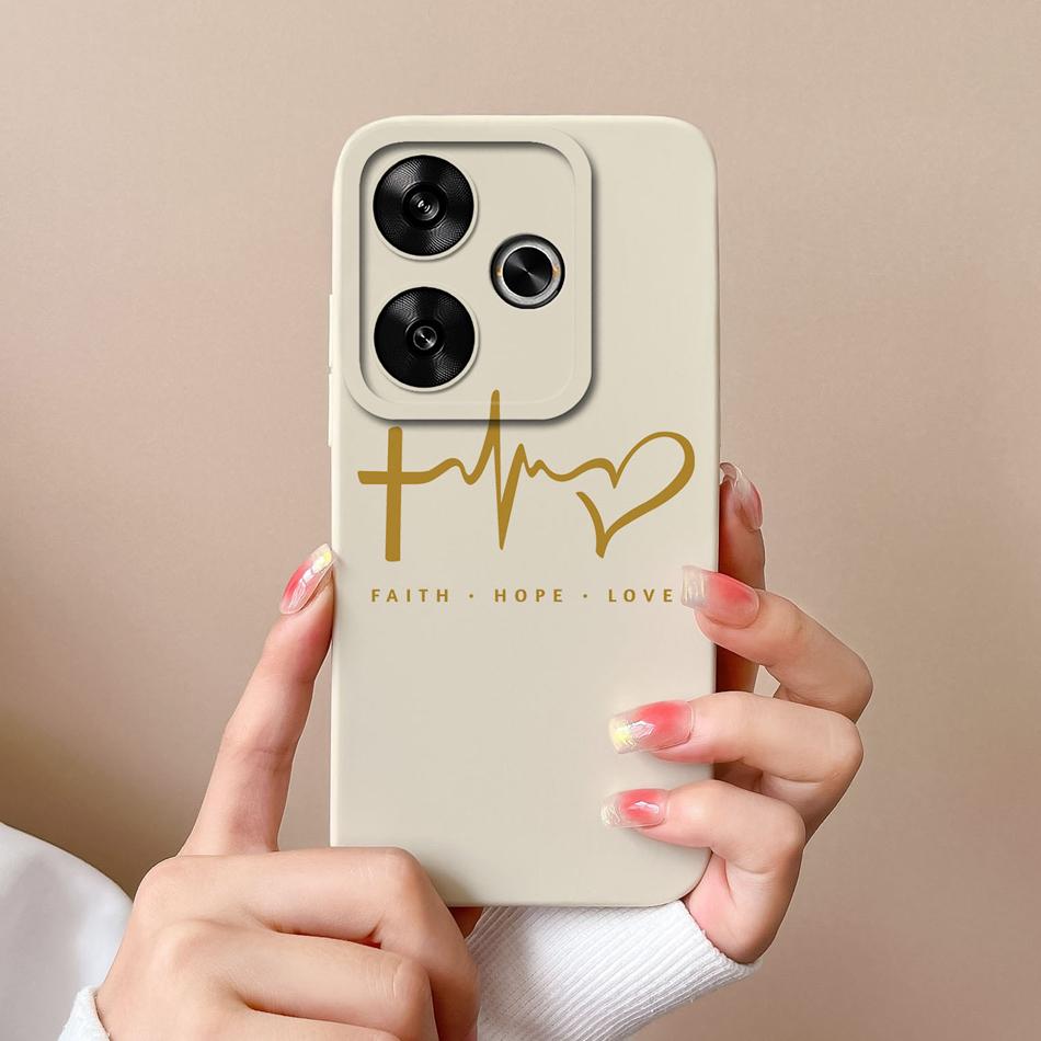 For Poco M6 Pro Case Stylish Anti Drop Funda For Xiaomi Poco M 6 M6Pro Liquid Silicone Full Protection Phone Back Cover Capa