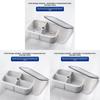 Multicompartment Plastic Food Organizer With Leakproof Seal For Refrigerator And Freezer Use
