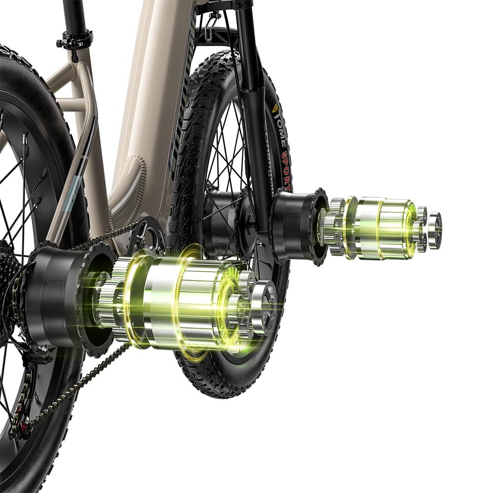 Shengmilo S700 Dual Motor 2000W Electric Fat Bike, 48V 17.5Ah Battery, 26" Tires, 40-60km Range, Hydraulic Brakes