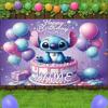 Personalized Disney Lilo & Stitch Children's Background, Balloon and Cake Decoration, Photo Background, Baby Shower Banner, Photo Cabin Accessories