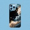 Clouds new Hot-selling protective case Phone Case Metallic paint Glass PhoneCase for iPhone 17 16 15 14 13 12pm Pro Plus