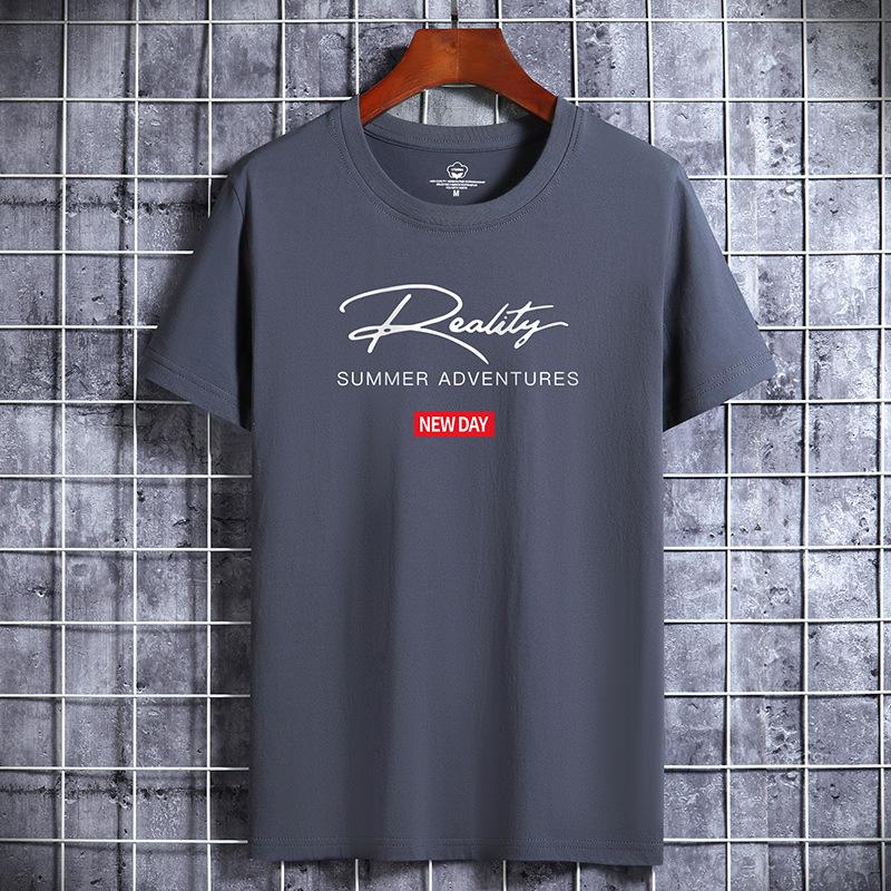 Summer Men's Short Sleeve T-shirt Men's Fashion Loose Shirt Printed Shirt