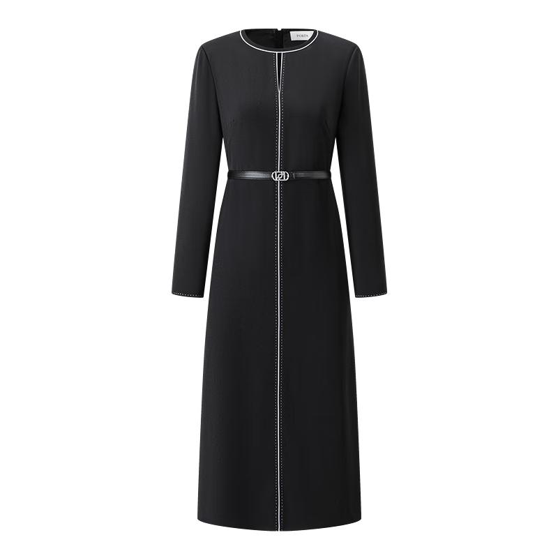 

PORTS Women s Stitch-Trim Belted Dress ALQ9D035WWP063 S (US 4)