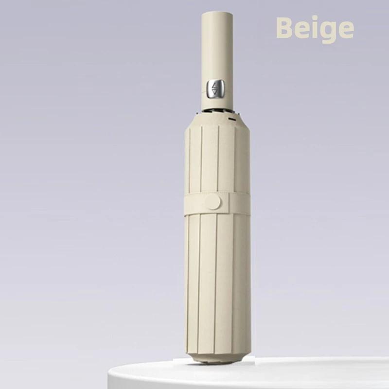 Windproof 72 Ribs Automatic Folding Umbrella, Thickened Vinyl UV UPF50+ Protection Parasol, Sun and Rain Dual-purpose Umbrellas