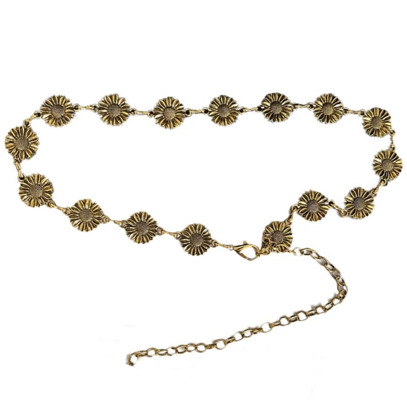 

Elaborate Chain Belly Chain for Dress Chain Belt for Women Waist Chain Belt Daisy Waist Chain Daisy Belt