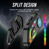 RGB Flash Colour Light Motorcycle Helmet Headset BT5.3 1000mAh Battery Waterproof Wireless Headphone with Micrphone Earphone