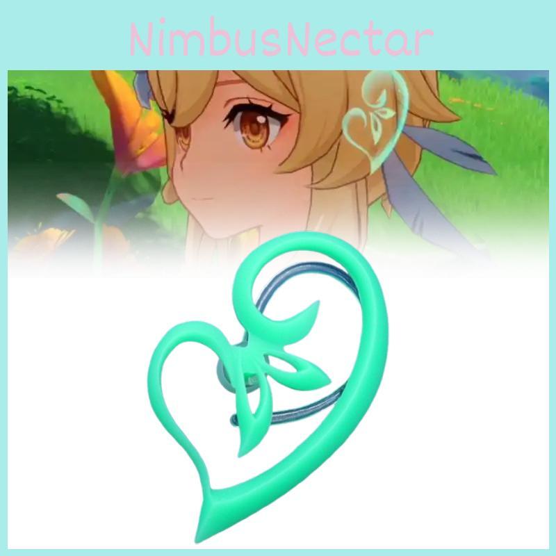 Genshin Impact Akasha Cosplay Jewelry Resin Adjustable Glow Earring For Parties And Gifts