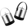 Ice Bucket with Lid Serving Bucket Double Layer Champagne Bucket Drink Tub Barrel for Camping Patio Event Wedding Restaurant