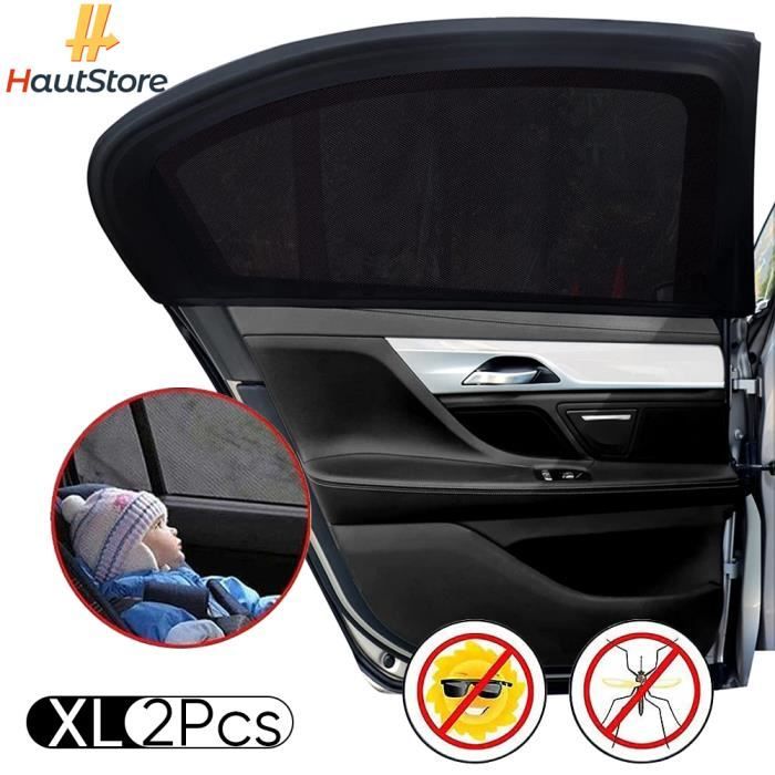 

HautStore Pare Soleil Voiture Bébé, 2 Pcs Chaussette Voiture Soleil par,Bloquer Les Rayons UV, Compatible avec Plupart des Auto,XL