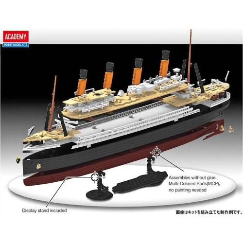 Academy 1/1000 Britský RMS Titanic Předbarvená plastová stavebnice 14217