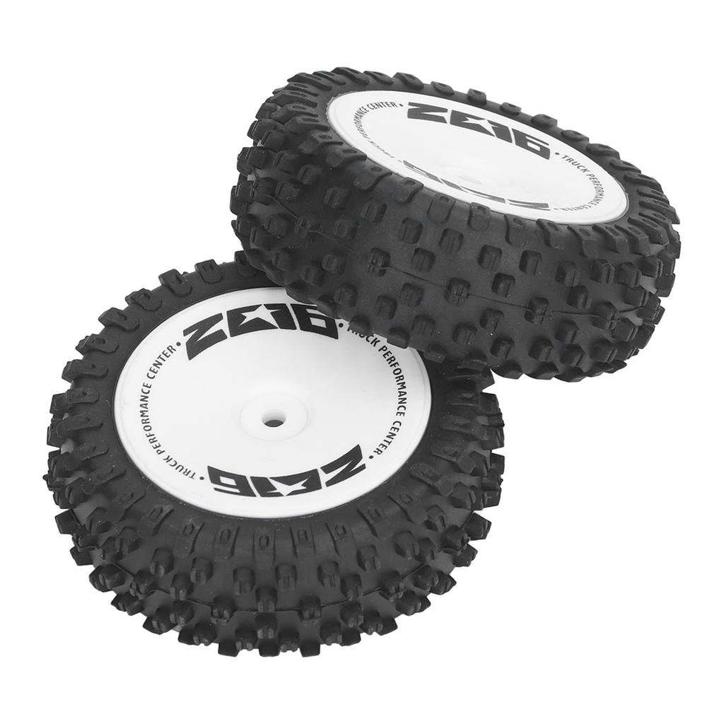 2Pcs Rubber RC Car Rear Tires Rear RC Wheels Tires Set for WLtoys 124007 Remote Control Car