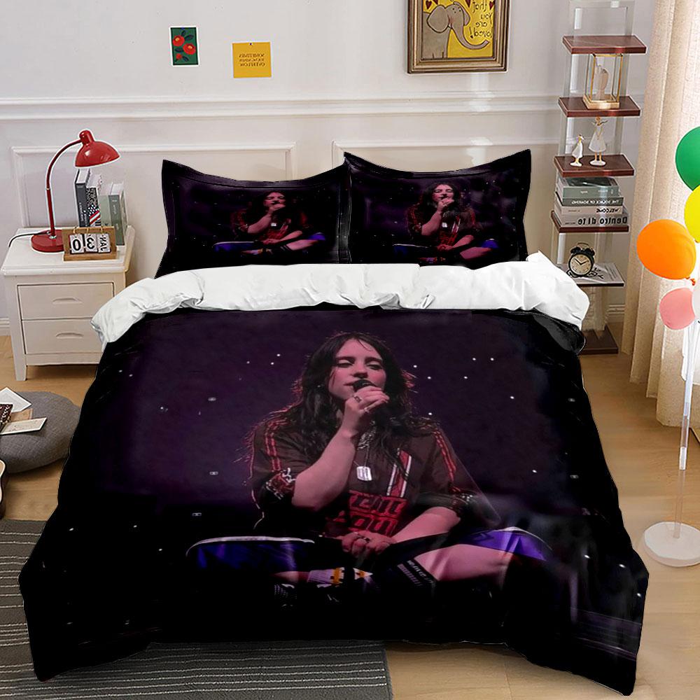 Singer on Stage Bedding Set Bedding Duvet Cover Set Duvet Cover Pillowcases (1*Duvet Cover 2*Pillowcases, without duvet insert)