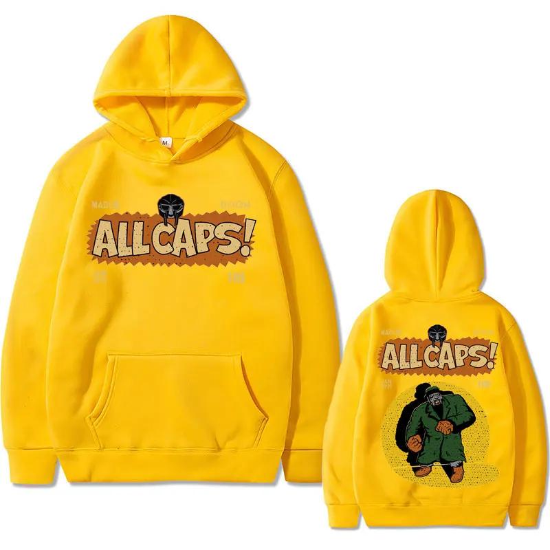 Madlib Doom Printed Hoodie Singer MadMf Doom Amazing Men's and Women's Sweatshirts Warm Hoodies for Autumn and Winter