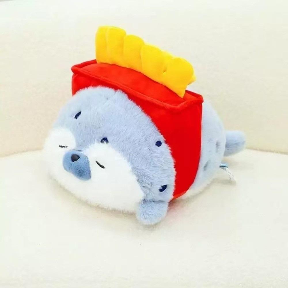 Japanese Style Stuffed Sea Otter Toy Kawaii Pillow Cushion Fried Shrimp Soft Doll  Birthday Gifts