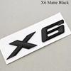 Autocollants Lettres de Voiture Chrome Noir ABS 3D Emblème Logo X5 X6 Badges de Coffre Arrière Pour BMW X5 X6 F15 G05 F16 G06 Autocollant Accessoires Auto yo2