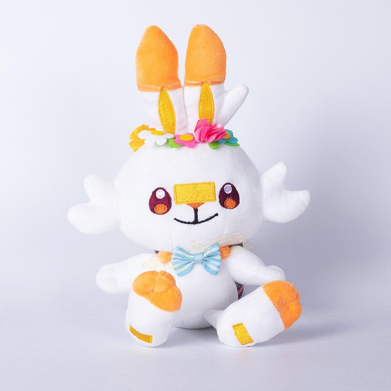 Pokemon Sword&Shield Plush Toys Pikachu Sylveon Ponyta Eevee Scorbunny Stuffed Doll Kawaii Sobble Grookey Toys Anime Doll Gifts