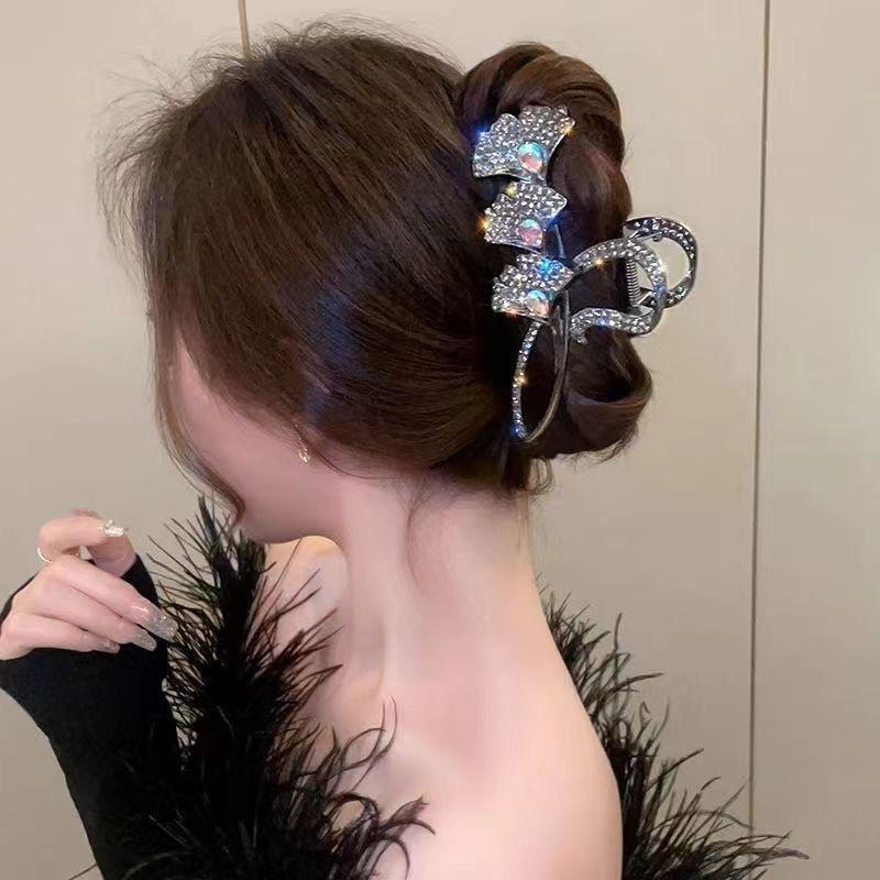 Alloy Womens Back-of-Head Grabber Large High-End Hair Claw Clip Summer 2026 Shark Clip Headpiece Japan and Korean Style