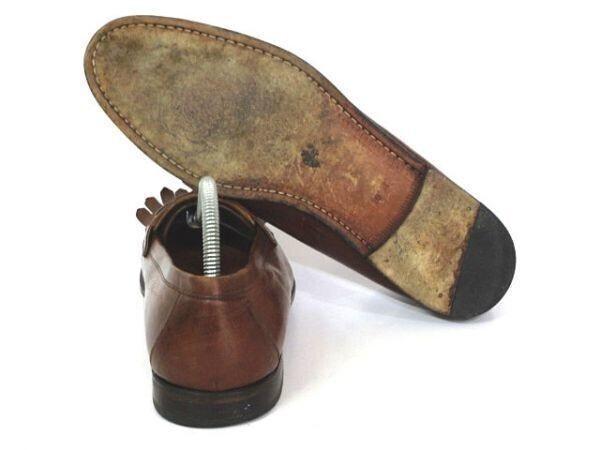 Spain/Vintage Tag Mezlan Leather Tassel Loafers 10.5M Approx.28.0 Brown(USED)