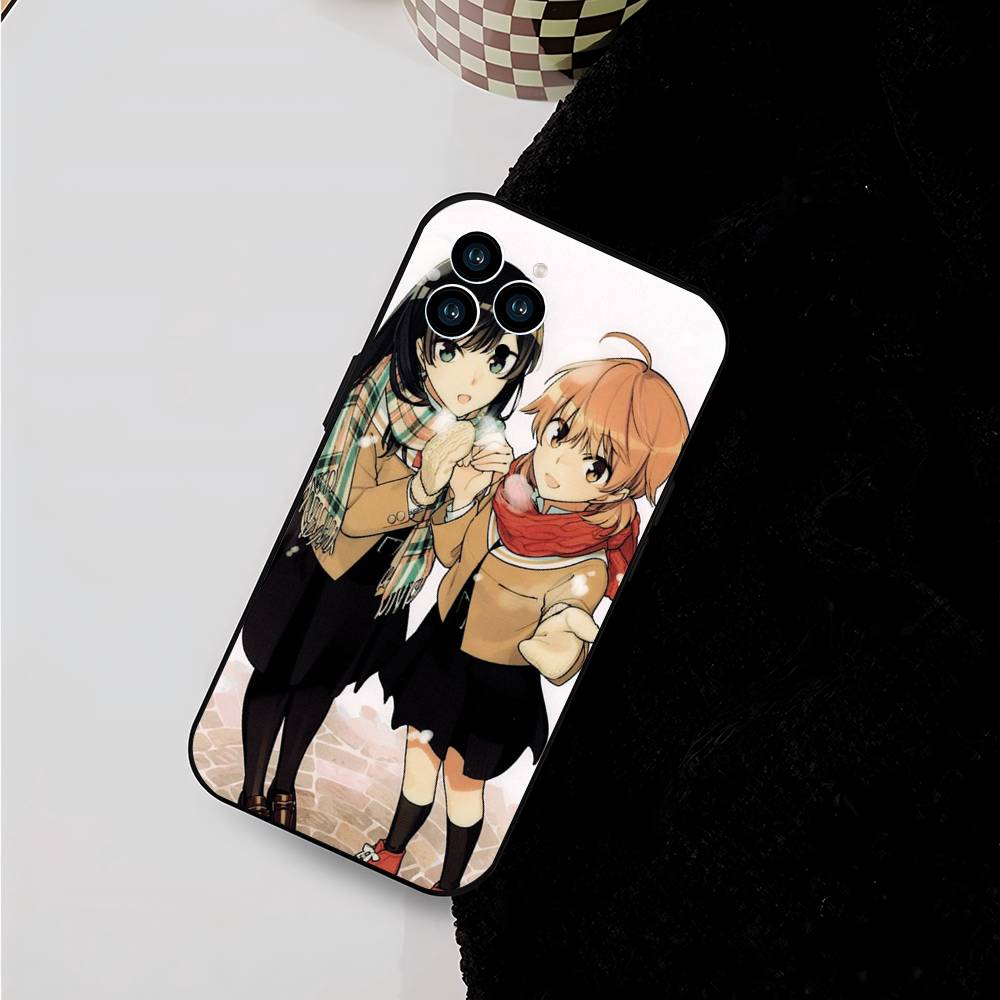 Bloom Into You Bilibili Animation Phone Case For IPhone 17 Air 16 15 14 13 Pro Max 11 12 Black Silicone Cover
