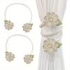 2pcs Branch Flower Curtain Tieback - Free Punching Belt Curtain Clip - Curtain Accessories for Bedroom Living Room Home Decor