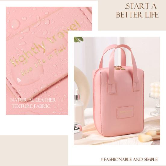 Travel Cosmetic Bag Portable Toiletry Organizer with Handle Large Capacity Waterproof Makeup Bag for Home Travel Business Trip