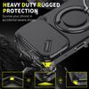 Magnetic Ring Stand Slide Camera Case For iPhone 17 Air 16 15 14 13 12 11 Pro Max Plus 16E For Magsafe Shockproof Rugged Cover