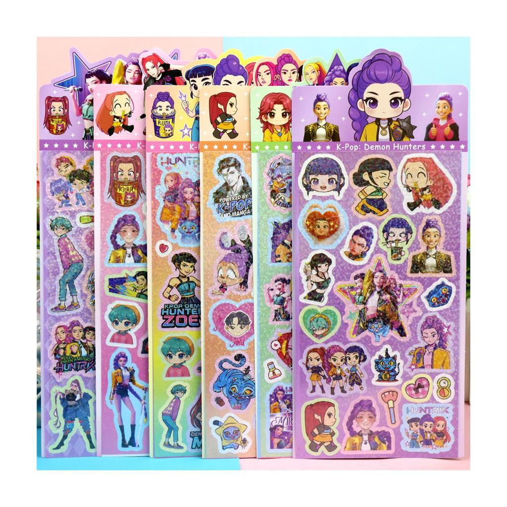 Latest Cartoon Kpop Witch Hunt Series: Guka Laser Sticker, Children's Laser Sticker, Account Material