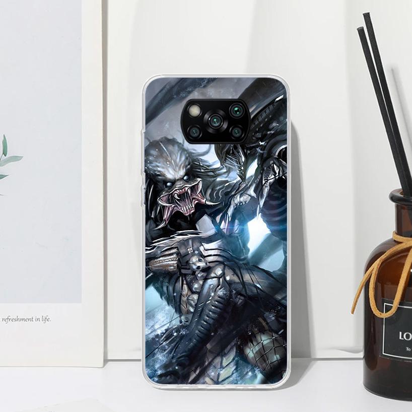 Alien Vs Predator Painted Phone Case For Xiaomi Poco X7 X6 X5 M7 M8 Pro F7 Ultra Redmi 15C 15 13C 13 12C 12 10 10C 10A Art Funda