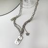 Butterfly necklace summer design sense 1111 new sweater stacked sweater chain accessories cool titanium steel chain