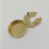 Round Button Covers for Cufflinks Decorative Buttons Clips Detachable Shirt Button Clips for Crafts Sewing DIY Decors