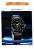 Sanda Quartz Three-Eye Six-Hand Watch: Fashionable, Simple, Leather Strap, Waterproof, Men's & Women's Calendar Watch.