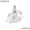 CARLIDANA 3PCS Best-Selling Silver Color Letter Alphabet Heart-Shaped Pendant Charm Necklace Earrings DIY Accessories Jewelry