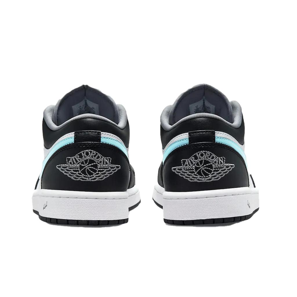 Jordan Air Jordan 1 Tiffany AJ Abrasion Resistant Low top Vintage Basketball Shoes Unisex Black Green 553558-040(Team855-)