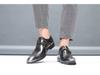 2025 Men's Pointed Toe Buckle Low-Heel Leather Shoes - Large Size Gentleman Style