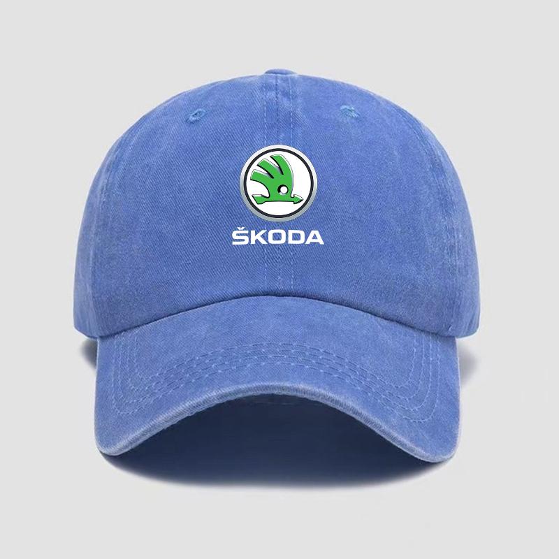JKFB8 Cappellino da Baseball alla Moda con Visiera Cappello da Sole Unisex Regolabile Cappello Parasole Per Skoda Octavia 2 A5 A7 Superb Rapid Yeti Kodiaq Fabia