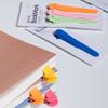 3/6Pcs Smart Bookmark Silicone Bookmark Clip Book Markers Bookmark Clip Binder Divider Student Stationery Office School Supplies