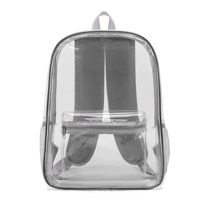 Pvc Transparent Sport Backpack With Waterproof Design For Outdoor Travel And Casual Use