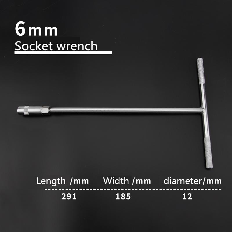 T-typ manuelle steckschlüssel externe hexagonal automobil und motorrad reparatur schlüssel mutter hexagonal T-bar