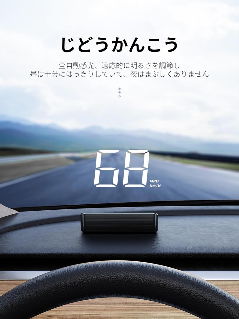 KRGNPLE Car HUD M2 GPS Speedometer Universal HUD Display (White)