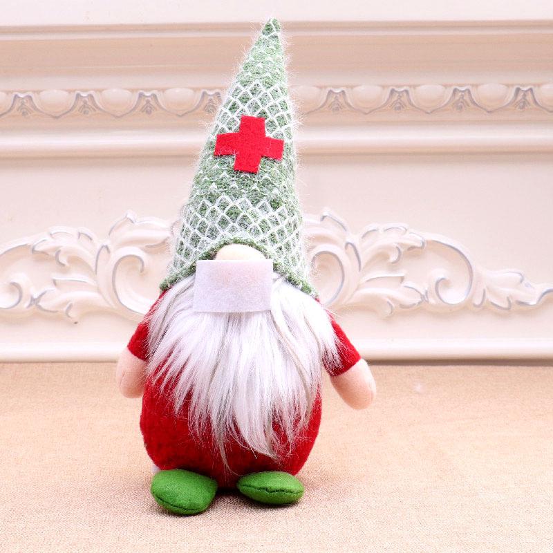 Christmas Faceless Santa Claus Forest Ornament
