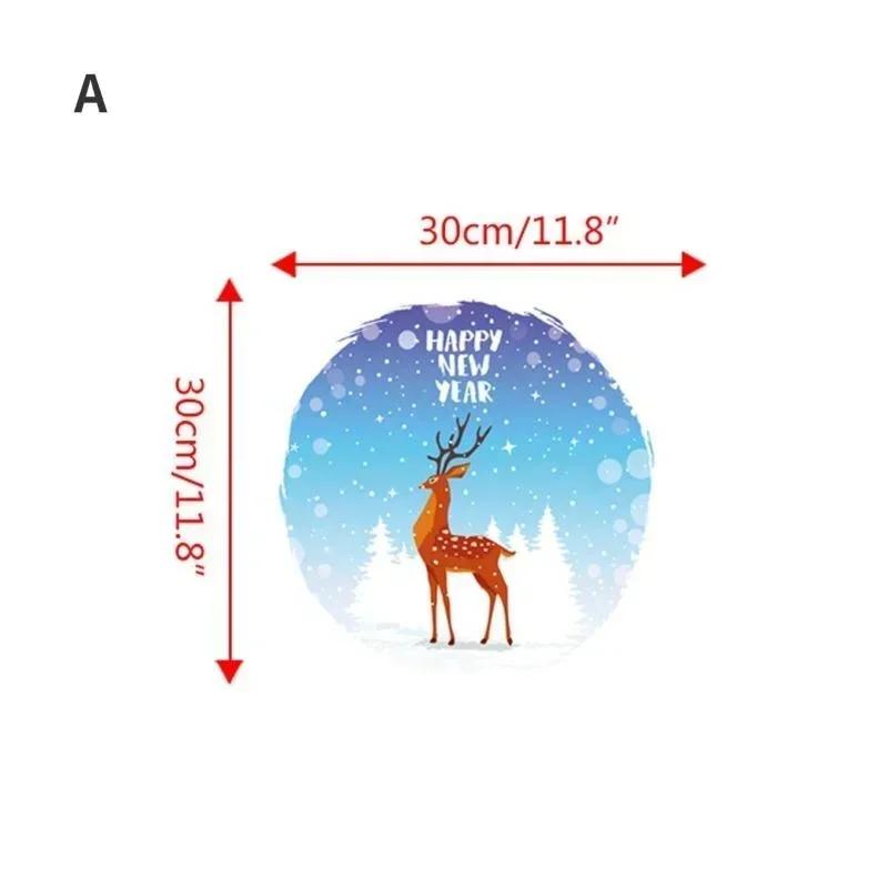 Christmas Window Stickers Christmas Wall Sticker Kids Room Wall Decals Merry Christmas Decorations For Home 2024 New Year