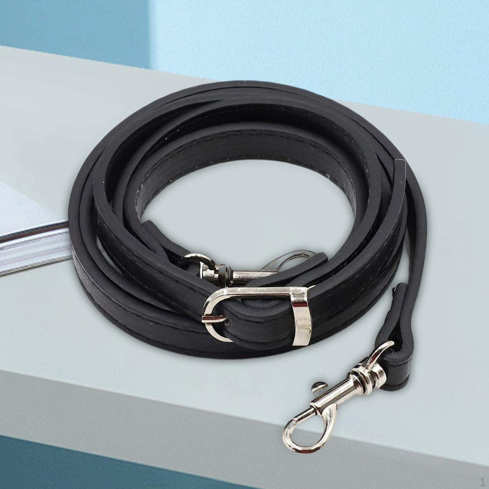 

Adjustable Shoulder Bag Strap with Swivel Hooks - Stylish Replacement for Handbag Black