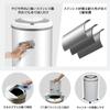 Nakahiro Automatic Trash 45L Dust Automatic Trash Side Maximum 49L Can, Stylish, (45 Liters), Box, Open/Close Can, Opening, Sensor, (White)
